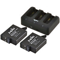GoPro AABAT-001 2x Battery HERO5/6/7 HERO (2018) 1260mAh + Compact USB Triple Charger