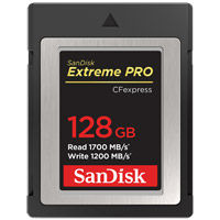 Extreme Pro 128GB CFexpress Type B Card, 1700MB/s read & 1200MB/s write speeds