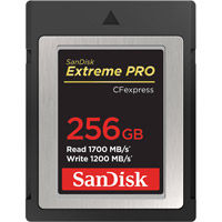 Sandisk Extreme Pro 128GB CFexpress Type B Card (NN), 1700MB/s 