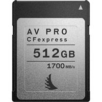 AVPRO 512GB CFexpress 2.0 Type B Card, 1700MB/s read & 1500 MB/s write speeds