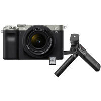 Alpha A7C Mirrorless Kit Silver w/ FE 28-60mm f/4.0-5.6 Lens & Vlogger Accessory Kit