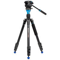 Aero 2 PRO Aluminum Travel Video Tripod with Flip Locks