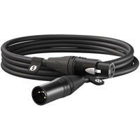 XLR Male to XLR Female Cable (9.8', Black)