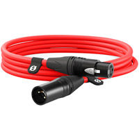 XLR Male to XLR Female Cable (9.8', Red)