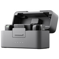 Mic Mini 2-Person Compact Wireless Microphone System for Camera & Smartphone (Black, 2.4 GHz)