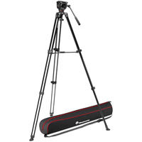 MVT502AM Aluminum Twin Leg Video Tripod with 500X Fluid Head