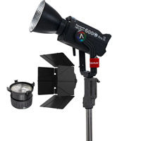 LS 600c Pro II RGB LED Monolight (V-Mount) with F10 Fresnel and Barndoor Kit
