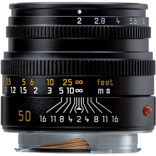 Leica 50mm f/2.0 Summicron-M Black Lens (E39)