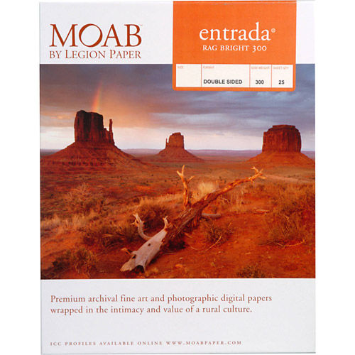 24"x36" Entrada 300gsm Natural 2 Sided Fine Art Paper - 25 Sheets