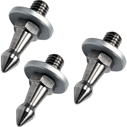 G1220129B3 Spiked Feet set of 3 for Series 2, 3, 4 and 5 Tripods