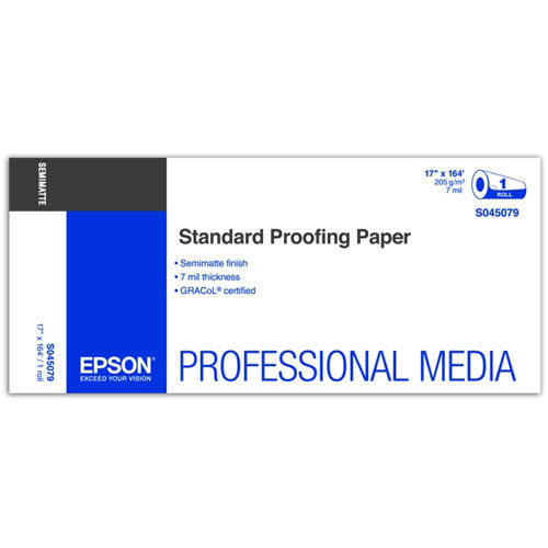 17" x 164' Standard Proofing Paper Roll 205gsm