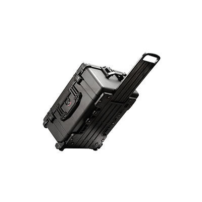 1610 Case Black no Foam w/Retractable Handle & Wheels