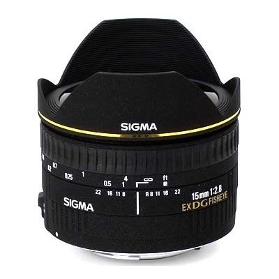 AF 15mm f/2.8 EX DG Fisheye Lens for Canon