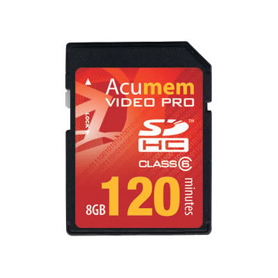 8GB SDHC PRO card