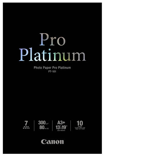 13"x19" Pro Platinum Paper PT-101 - 10 Sheets