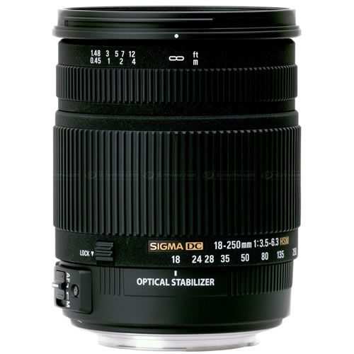 AF 18-250mm f3.5-6.3 DC OS HSM Zoom Lens For Nikon