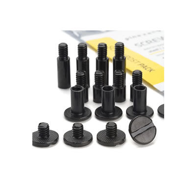 Screwpost Pack Black - Screws 1/4, 3/8" Posts 12"