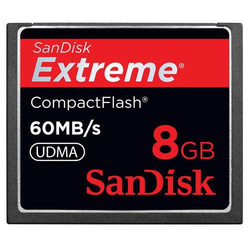 Extreme 8GB CF card 400x