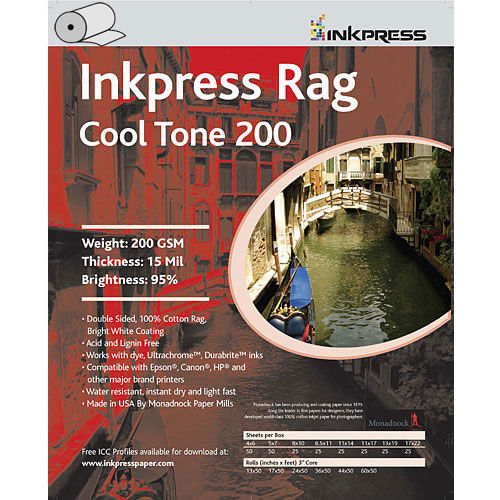 17" x 22" Rag Cool Tone DUO 200gsm 15mil - 20 Sheets