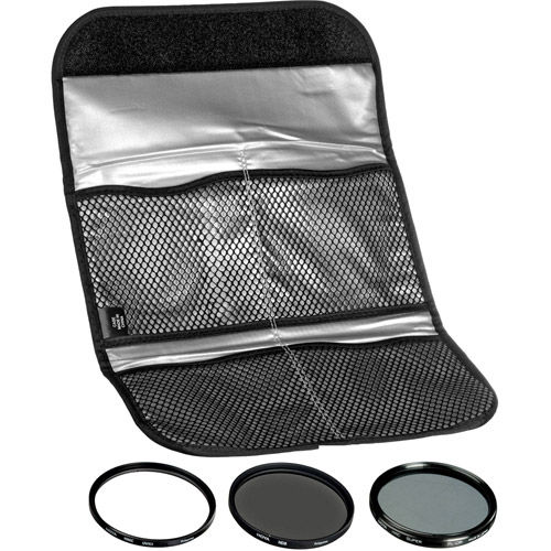 67mm Digital Filter Kit 2 - UV, PL-CIR,  Neutral Density 8x, Pouch