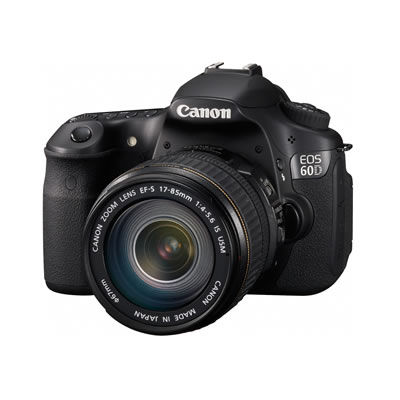 Image of Canon 60D camera body w/ SD card