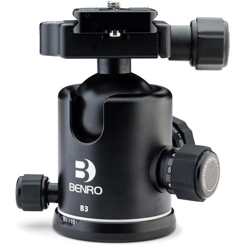 B3 B-Series Triple Action Ball Head Arca-Swiss for Benro 3 and 4 Series Tripods