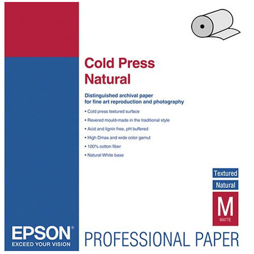 44" x 50' Cold Press Natural Roll