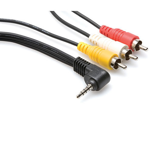 4 Conductor 3.5mm to 3 RCA for Sony, 10ft