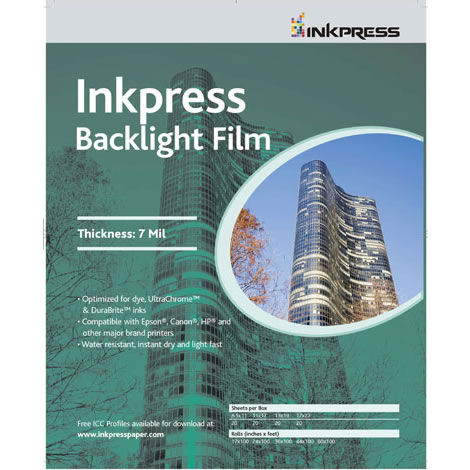 8.5" x 11" Backlight Film 7 Mil 20 Sheets