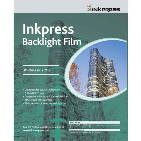13" x 19" Backlight Film 7 Mil 50 Sheets