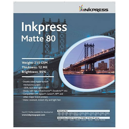 5" x 7" Duo Matte 80 215gsm 50 Sheets