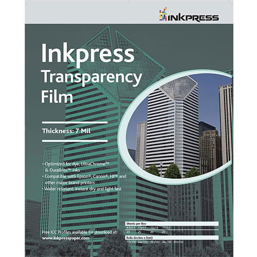 17" x 22" Transparency Film 7mil 20 Sheets