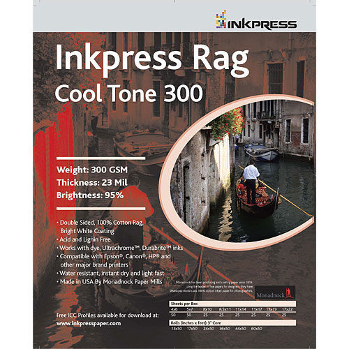 8'' x 8'' Rag Cool Tone DUO 300gsm 24mil 25 Sheets