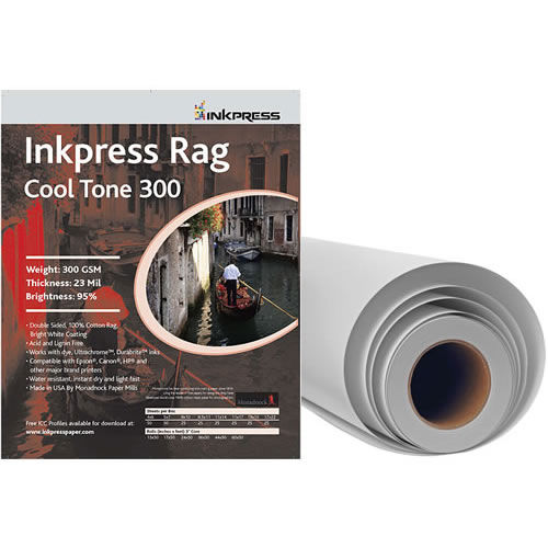 17" x 50' Rag Cool Tone DUO 300gsm 24mil Roll