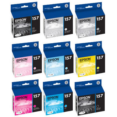 Stylus R3000 Color Ink Set 9 Cartridges w/Matte & Photo Black