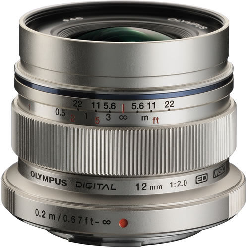 M.Zuiko ED 12mm f/2.0 Silver Lens