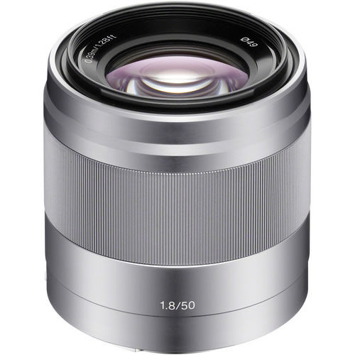 SEL 50mm f/1.8 OSS Silver E-Mount Lens