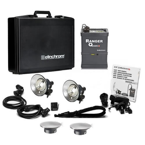 Ranger Quadra Li-ion Pro A Set with Ranger Quadra AS/RX Pack 2 x RQ A Heads, 1x Trans, 1xCase