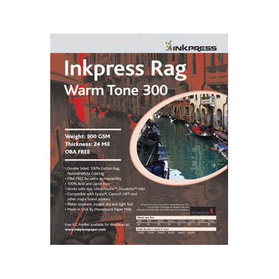11" x 14" Warm Tone Rag DUO 300gsm 24mil 25 Sheets
