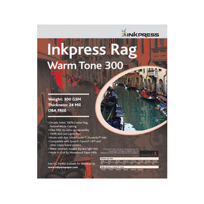 17'' x 25'' Warm Tone Rag DUO 300gsm 24mil 20 Sheets