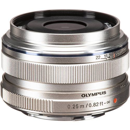 M.Zuiko 17mm f/1.8 Silver Lens