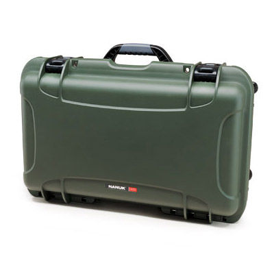 935 Case w/ Foam,  Retractable Handle and Wheels - Olive