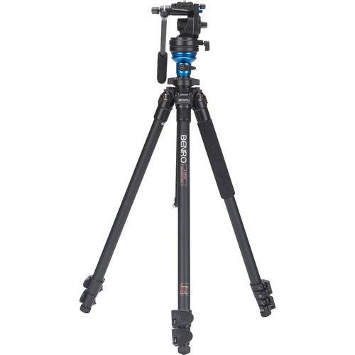 Aluminum Video Tripod Kit - Single Legs with S2 Video Head and Bag A1573FS2