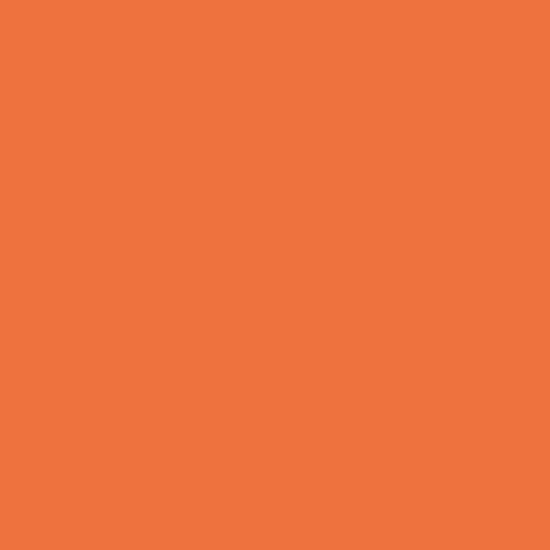 53"x36' Bright Orange Seamless Paper Cut Roll
