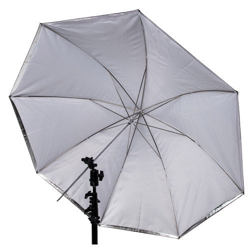 36" Umbrella - White with Black Removable Cover