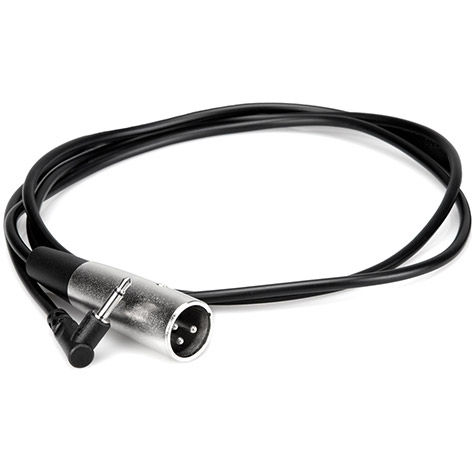 3.5mm Mini Angled Male to XLR Male Cable - 5'