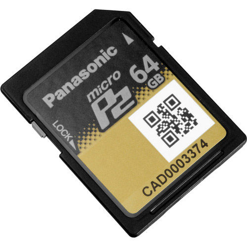 Panasonic 064BG 64GB microP2 UHS-II Memory Card AJP2M064BG P2