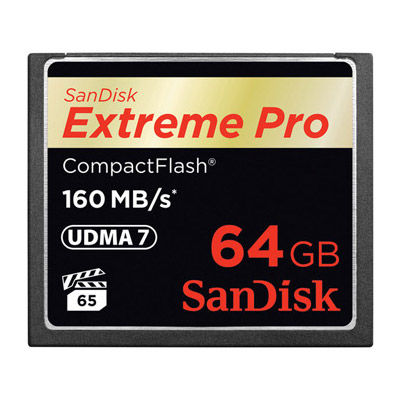 Extreme Pro 64GB CF VPG 65 UDMA 7 Card 160MB/s, 1067x