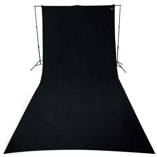 9'x20' Black Background Wrinkle Resistant