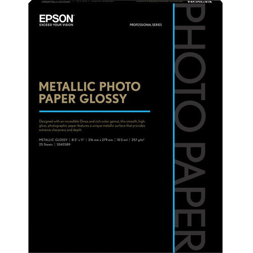 8.5" x 11" Metallic Photo Paper Glossy - 25 Sheet